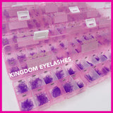 8D Purple Handmade Lashes - Mixed Lengths