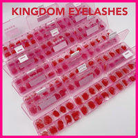 8D Red Handmade Lashes - Mixed Lengths